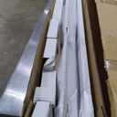 JUBEST 6FT Sliding Barn Door Hardware Track Kit, Aluminum Alloy Box Rail Wall Mount Barn Door Hardware, for Interior Wooden Door