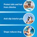 Sporti Bubble Swim Cap, Women Protection Bathing Cap, Anti-Slip Interior Grip, Made from Latex/Rubber & Keep Head Warm