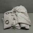 MIULEE Velvet Off White Elegant Grommet Curtains - Thermal Insulated Soundproof Room Darkening Black Out Curtains/Drapes for Classical Living Room Bedroom Decor - 52 x 108 Inch Set of 2 (Ivory)