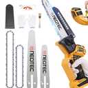 Mini Chainsaw Cordless Fit for Dewalt Battery 20V MAX, NEOTEC 6 Inch & 8 Inch electric Chainsaw with Auto Oiler & Tool-Free Tensioner, Brushless Saw for Tree Trimming,Branch Pruning (NO Battery)