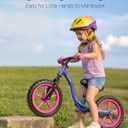 KRIDDO Toddler Balance Bike 2 Year Old, Colorful Lighting Kids Balance Bike for 2-5 Years Old, 12 Inch Balance Bicycle with Riding Buddy, Tool-Free, Adjustable Seat, Handlebar, Gift for 2-3 Girls Boys