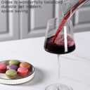 Red Wine Glasses Set of 4-18 oz Hand Blown Crystal Modern Wine Glasses-Unique square wine glasses with flat bottom For Cabernet, Pinot Noir, Burgundy