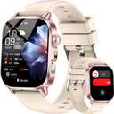 Yowow BIT Smart Watch for Men Women with 2.0" HD Display, Blood Pressure Oxygen Heart Rate Sleep Monitor, 136 Sports Modes, IP68 Waterproof Fitness