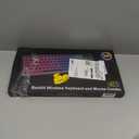 Wireless Keyboard and Mouse Combo - RGB Backlit, Rechargeable & Light Up Letters, Full-Size, Ergonomic Tilt Angle, Sleep Mode, 2.4GHz Quiet Keyboard Mouse for Mac, Windows, Laptop, PC, Mint Green