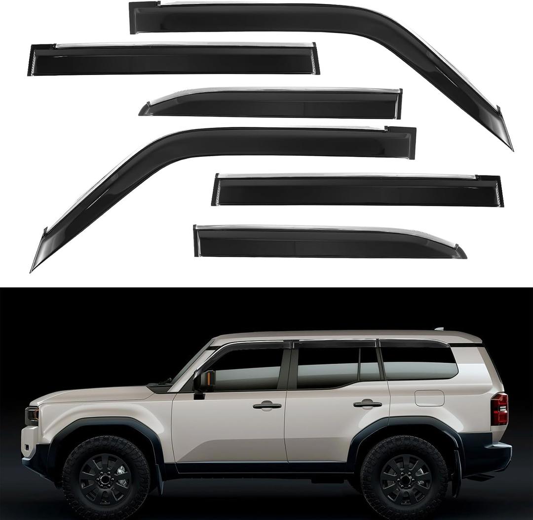 Rain Guards for Toyota Land Cruiser Prado J250/LC250 Window Visors