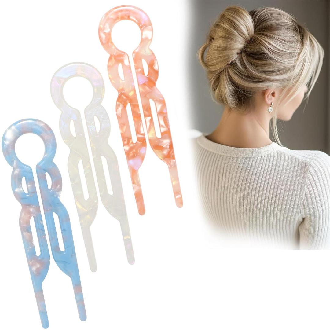 3 x Prestige French Hair Pins, Prestige Hair Pin,New Hair Accessories, Elegant Hair Clips for Women, Suitable for All Hair Types (3PCS-H)