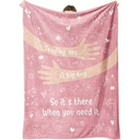 QDVXZA Hug Blanket, Comfort Blanket, Hug Healing Blankets with Inspirational Words, Get Well Soon Presents for Women After Surgery, 50"x40"