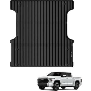 Truck Bed Mat for Toyota Tundra 2022 2023 2024 2025 2026 CrewMax 5.5FT, All Weather Protection TPE Truck Bed Liner Durable Easy Clean Black
