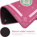 2F22E Mahjong Mat, Noise Reduction Non-Slip Mahjong Mat for Table, 32.4 * 32.4 Inch Mahjong Table Mat for Poker, Board Games Table Mat, Card Games, Tile Games, Dominoes (Pink)