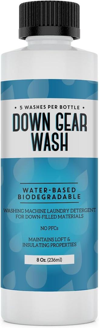 IMPRESA Concentrated Down Wash Detergent for Restored Loft & Warmth - High-Performance Detergent for Down Jackets, Coats, more to Improve Water Repellency - 8 oz, [5 Loads]