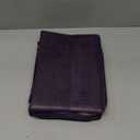 Christian Art Gifts Women's Fashion Bible Cover Faith Hebrews 11:1, Purple Paisley Faux Leather, Large