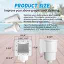 SP1091LX Universal Above Ground Pool Skimmer Kit with Accessories, Compatible with Standard 6-Inch Wall Openings, Replaces SP1090, SP1091ES, SP1095ES Hay Ward Models