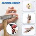 101pcs Drywall Self Drilling Anchors Kit, Manganese Steel Plasterboard Anchors with Screws and PH2 Blue Bit Wall Fixings Plugs for Cabinets TV Shelves Curtains Bicycles (No Drill Needed)