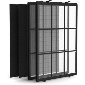 SAKEGDY 115115 HEPA Replacement Filter A Compatible with Winix PlasmaWave C535 5300-2 5000 Air Cleaner Purifier, 2 Washable PreFilter+2 Activated Carbon Filter (115115 2 Fine-Mesh+2 Carbon)
