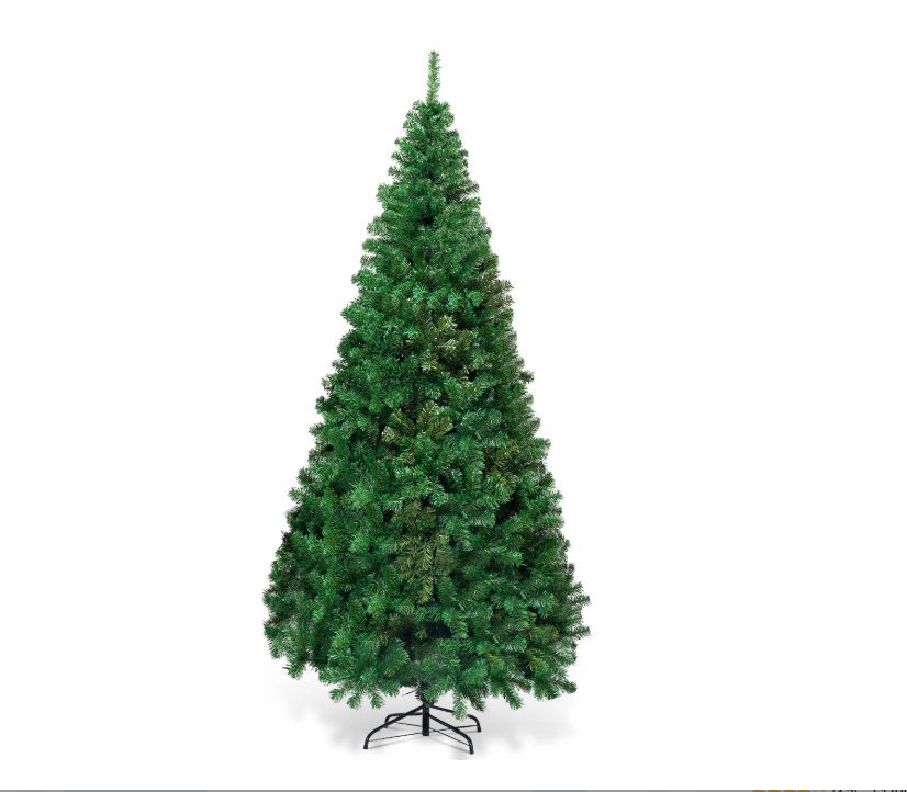 7ft Artificial PVC Christmas Tree W/Stand Holiday Season Indoor & Outdoor, Green