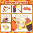 Pecopcock 24 Sets Fall Party Favors Fall School Gifts Autumn Party Classroom Exchange Gifts for Adult Students Prizes Maple Thanksgiving Pens Notebooks Bookmarks