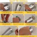 Enhon 7 Inch Slip on Tub Spout with Diverter, Compatible with Moen 3839/Moen 3853, Bathtub Diverter Spout Fits 1/2 Copper Water Tube(5/8 Diameter), 5/32 Hex Wrench(Brushed Nickel,Classic)