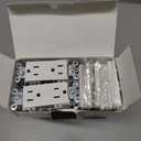 BESTTEN 20 Pack 15 Amp Decorator Wall Receptacle Outlet, Non-Tamper-Resistant, Wallplate Included, 15A/125V/1875W, UL Listed, White