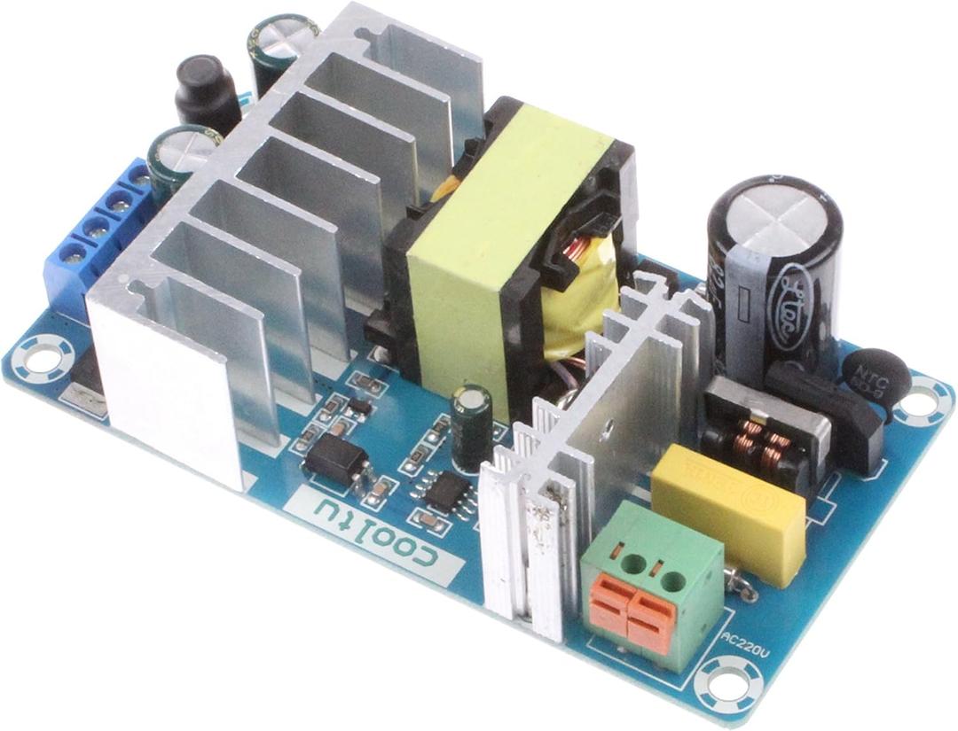 NOYITO AC to DC Power Supply Module DC 24V 4A 12V 1A Dual Output AC 120V 100-260V to 24V 12V 100W Industrial Power Module (Dual Output 24V 4A, 12V 1A, Blue)
