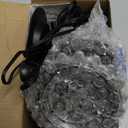 Christmas Snowflake Projector Lights Outdoor (Non-Laser), KAGIWEI 180 Rotating LED Lens Projector with 4 Patterns, IP45 Waterproof Energy-Saving Xmas Outdoor Lights for Holiday Party Decorations