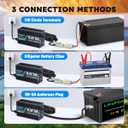 12V 20A Lithium Battery Charger 14.6V LiFePO4 Battery Charger for 12.8V LiFePO4 Lithium Deep Cycle Rechargeable Battery 0V Wake Up 12 Volt Charger with 3 Connectors for RV, Boat, Car, Marine, Solar