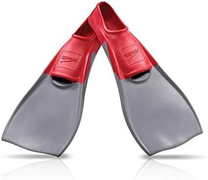 Speedo Unisex-Adult Swim Training Fins Rubber Long Blade. Size XXXS.