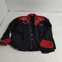 COOFANDY Men's Western Cowboy Shirt Embroidered Button Down Long Sleeve Shirts 3 XL