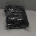 Genuine Sheepskin Chair Cushion Non-Slip Comfortable Natural Sheepskin Pad Carpet Suitable for Home Sofa Restaurant Car Seat Office Dining Fur Chair Cover (Black, 18x18 Inch)