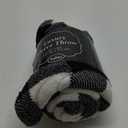 Pattern Fleece Blanket Plush Throw 50" x 60" - Black/White Buffalo Plaid (Buffalo Plaid Black Throw 50'' X 60'')