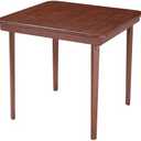 Stakmore Classic Straight Edge Square Folding Card Table 32x32 - No Assembly Wooden Foldable Card Table, Bridge, Board Game, Steel Mechanism, Folding Legs, Space-Saving, Cherry Frame