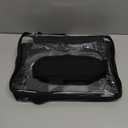 UEASE Clear Lunch Bag 20-Can with Adjustment Shouder Strap for Women/Men, Reusable Clear Lunch Box, Clear Tote Bag Stadium Approved for Work,School,Picnic,Security Check, Black