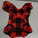 Pet Christmas Pajamas Red Black Buffalo Plaid Jumpsuit Dog Cat Soft Winter Clothes Puppy Doggie Checkered Sweater Apparel (Small)