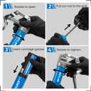 KRETLAW Mini Grease Gun (3000PSI) with Double 3oz Cartridge Grease and 12'' Flex Hose, Reinforced Coupler for Automotive,Marine