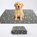 Muddy Mat Washable Pee Pads for Dogs, Super Absorbent Reusable Puppy Pads100% Waterproof Pee & Potty Training Pads for Pets, Non-Slip Dog Pads for Crates, Playpens and Floors - 2 Pack, Grey 24"x36"