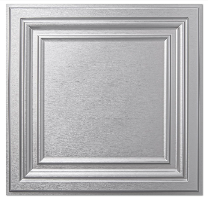 Art3d PVC Ceiling Tiles, 2'x2' Plastic Sheet in Black (Pack of 12)
