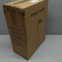 GyroVu Rattan Floor Lamp for Living Room, Adjustable Height Standing Lamp, Black