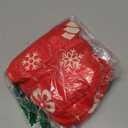 Round Spandex Christmas Tablecloth, Elastic Fitted Waterproof Tablecloths for 36"-44" Tables, Stretch Washable Picnic Table Cover for Christmas Dinner, Box Snowflake