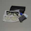 livho High Tech Blue Light Glasses - Advanced 99% Blue Light Blocking Computer Glasses - Anti Eyestrain & UV Glare Protection (*B1 Light Black+clear)