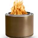 Solo Stove Bonfire with Stand | 19.5" Smokeless Fire Pit, Removable Ash Pan | Portable Stainless Steel Wood Burning Outdoor Fireplace, Ideal for 46 People, 21.75 lbs, Bronze