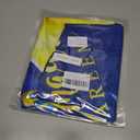 Ramadan Round Fitted Tablecloth with Elastic Edge Waterproof Washable Gold Moon Star Table Cloth Fit 44"-48" Round Table Cover Eid Mubarak Decor for Kitchen Dining Picnic Outdoor Party (Blue)