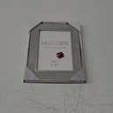 Malden International Designs 5x7 Gray Suede Picture Frame Quality PS Moulding Silver