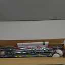 ENJOYBASICS Matte Black Shower Curtain Rod 30 to 52 Inches, 1 Inch Stainless Steel Adjustable Spring Tension Rods No Drill for Bathroom, Closet, Window, Room Divider, Never Rust, Non Slip