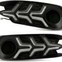 Daytime Running Light Compatible with Honda Civic 2016-2018 Sedan, 3 Color LED DRL Fog Lamp with Dynamic Turn Signal, Waterproof ABS Housing