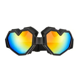ICARA Heart Shaped Sunglasses Fashion Ski Goggles Colorful Oversize Love Glasses for Women Men Fun Eyeglass