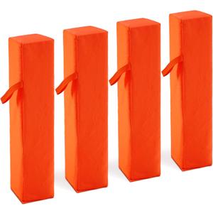 Football Pylons Football Field Markers End Zone Markers Sand Weighted Anchorless Football Endzone Pylons Football Accessories- Orange