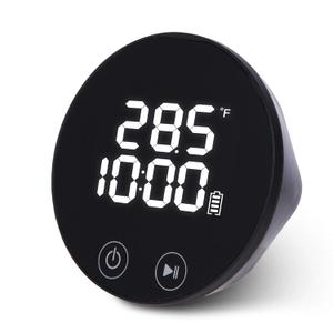 Ice Bath Water Thermometer and Timer,LED Large Backlit Cold Plunge Thermometer,IPX68 Waterproof Floating,USB & Solar Charging,for Hot Tub & Ice Bath Tubs,Included USB Cable Included