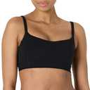Amazon Essentials Women's Active FormFlex Buttery Soft Light Support Sweetheart Neck Yoga Sports Bra, Black, XX-Large