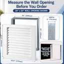 Wooden AC Return Air Vent Cover, 20" Wide X 20" Tall X 3" Deep
