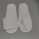 20 Pairs White Disposable Slippers, Open Toe SPA Hotel Slipper for Women and Men, Soft Coral Fleece Slippers for Guests, Non-Slip Slipper for Train Travel Home Salon