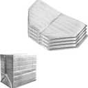 Reusable Insulated Thermal Bags 11.4" X 6.0" X 9.0" Foil Insulated Bag Liner Pack of 4 Thermal Box Liners for Lunch Box Shopping Bag Insulation Lining Waterproof Insulation Package
